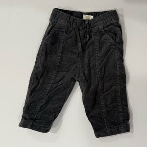 Zara Baby Cozy Black Corduroy Pants